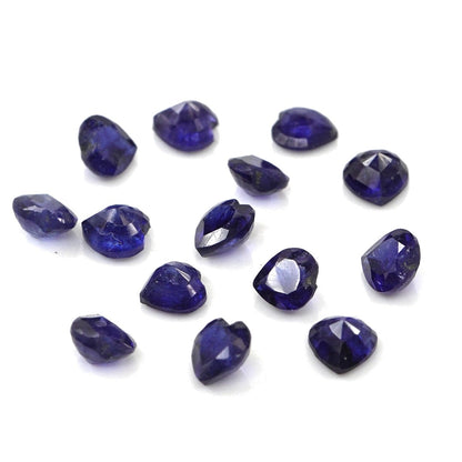 Natural Bangkok Blue Sapphire Calibrated Hearts | 4mm & 4.5mm