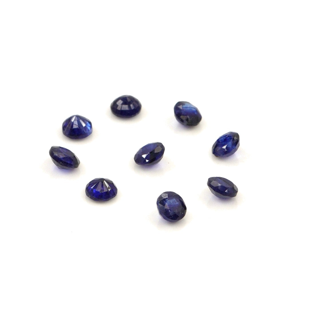 Natural Bangkok Blue Sapphire Calibrated Rounds | 3mm & 3.5mm