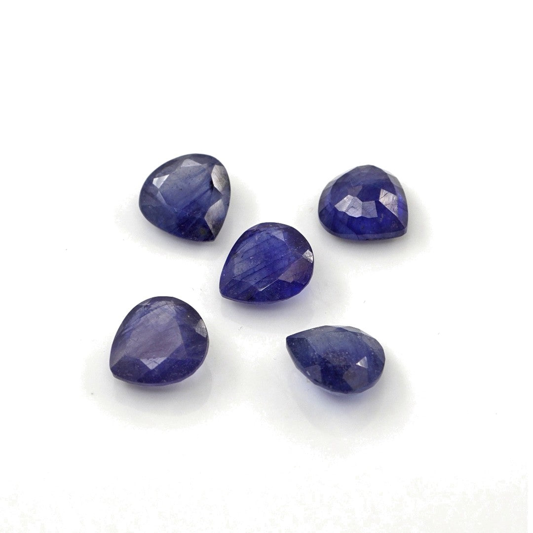 Natural Bangkok Blue Sapphire Calibrated Hearts | 7mm & 8mm