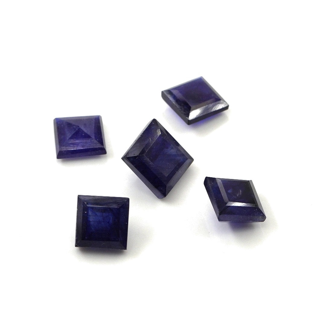 Natural Bangkok Blue Sapphire Calibrated Squares | 9mm & 10mm