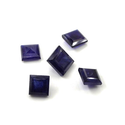 Natural Bangkok Blue Sapphire Calibrated Squares | 9mm & 10mm
