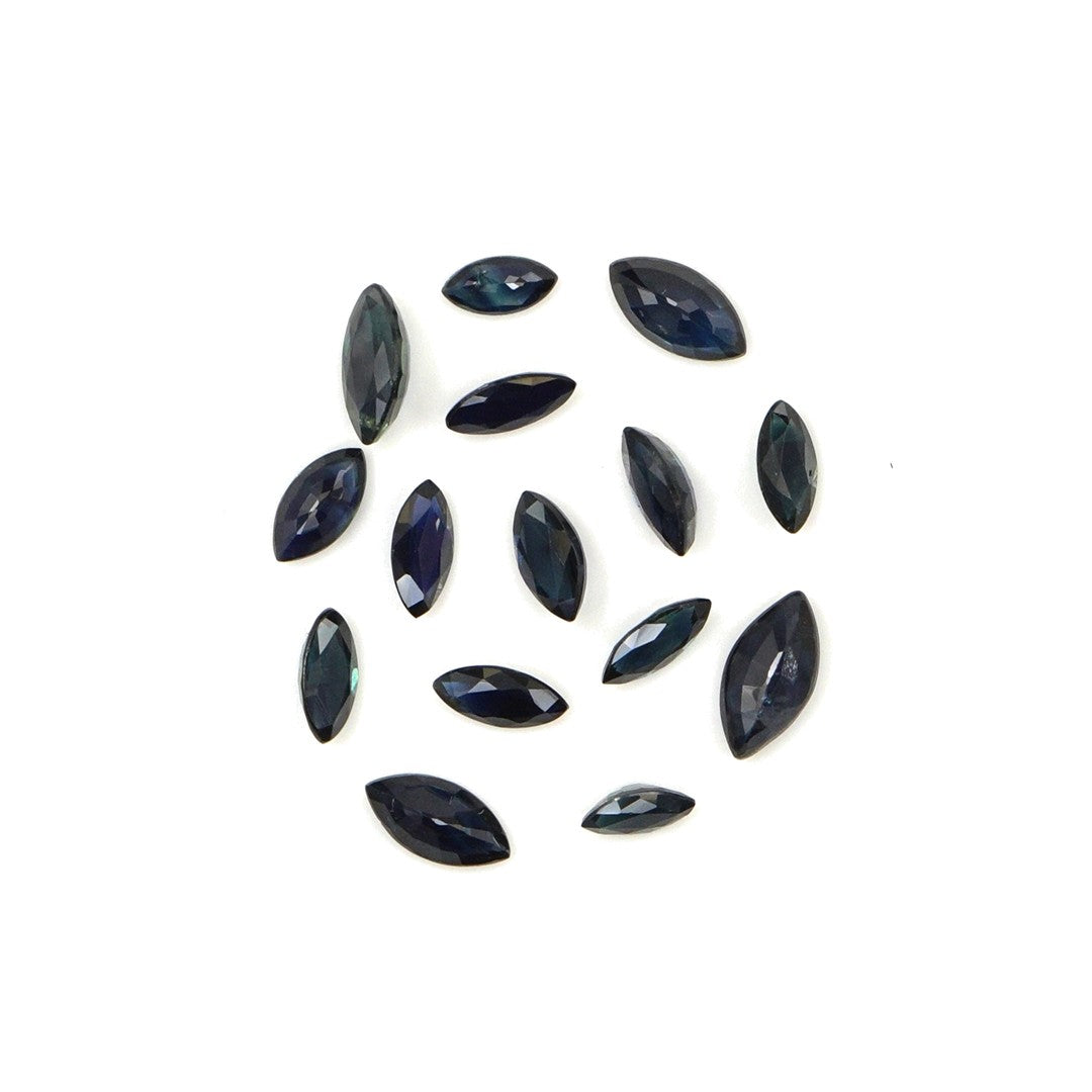Natural Untreated Blue Sapphire Calibrated Marquise | 2.5x5mm & 3x6mm