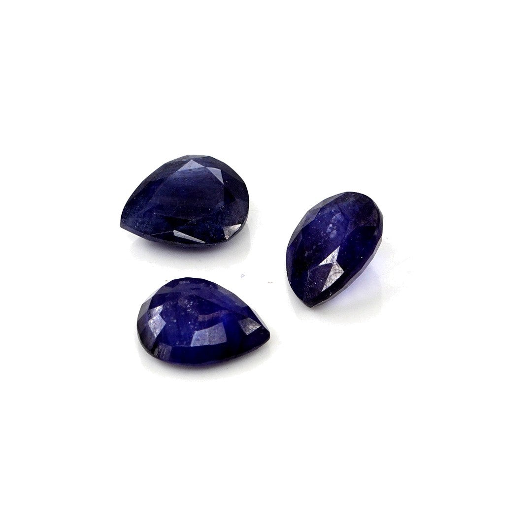 Natural Bangkok Blue Sapphire Calibrated Pears | 9x11mm & 10x12mm