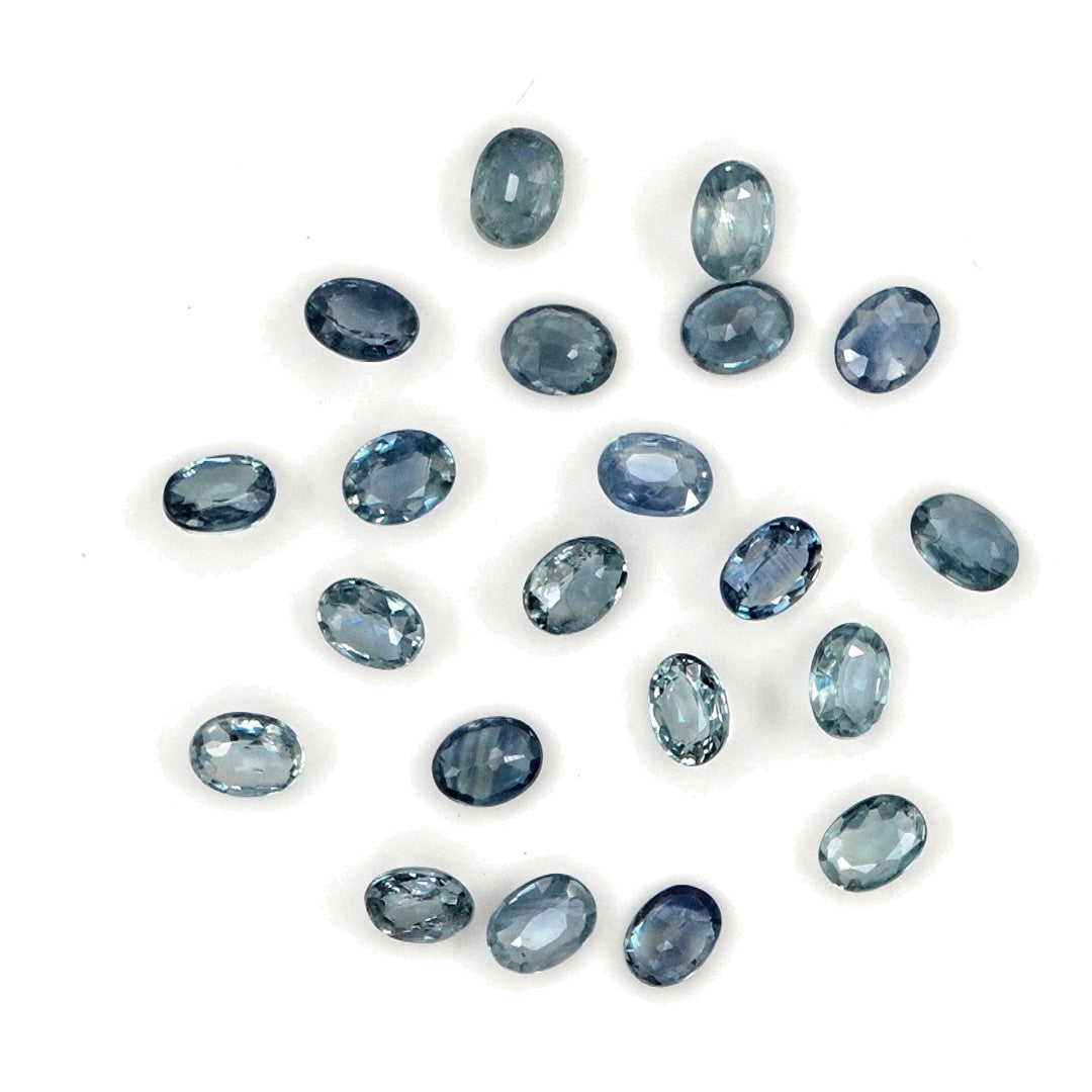 Natural Untreated Blue Sapphire Calibrated Ovals | 3x4mm & 4x5mm