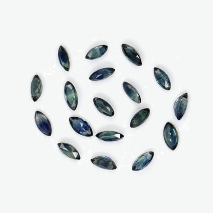 Natural Untreated Blue Sapphire Calibrated Marquise | 1.5x3mm & 2x4mm