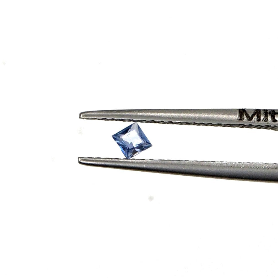 Natural Untreated Blue Sapphire Calibrated Squares | 2mm & 2.5mm