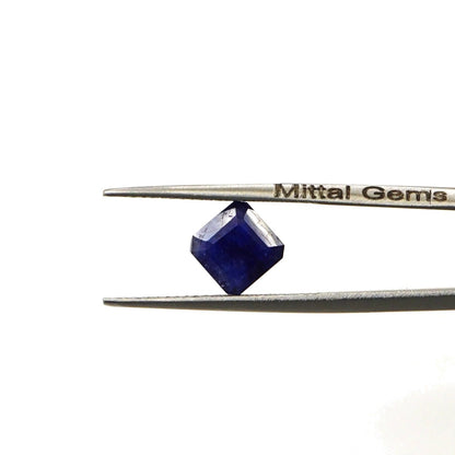 Natural Bangkok Blue sapphire Calibrated Square Octagons | 7mm & 7.5mm