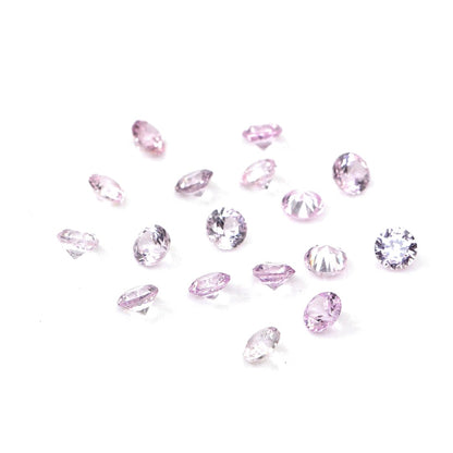 Natural Untreated Mozambique Pink Sapphire Calibrated Rounds | 2mm & 2.5mm