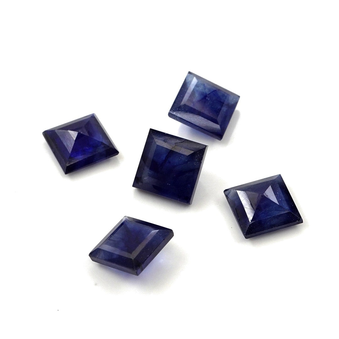 Natural Bangkok Blue Sapphire Calibrated Squares | 9mm & 10mm