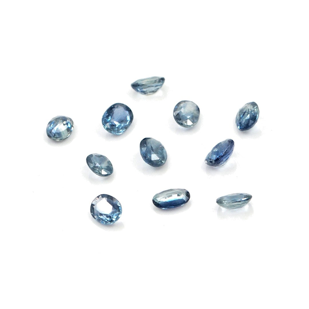 Natural Untreated Blue Sapphire Calibrated Ovals | 3x4mm & 4x5mm