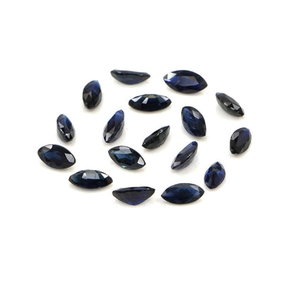 Natural Untreated Blue Sapphire Calibrated Marquise | 1.5x3mm & 2x4mm