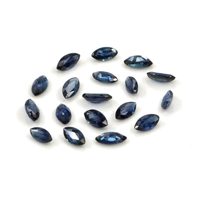 Natural Untreated Blue Sapphire Calibrated Marquise | 1.5x3mm & 2x4mm