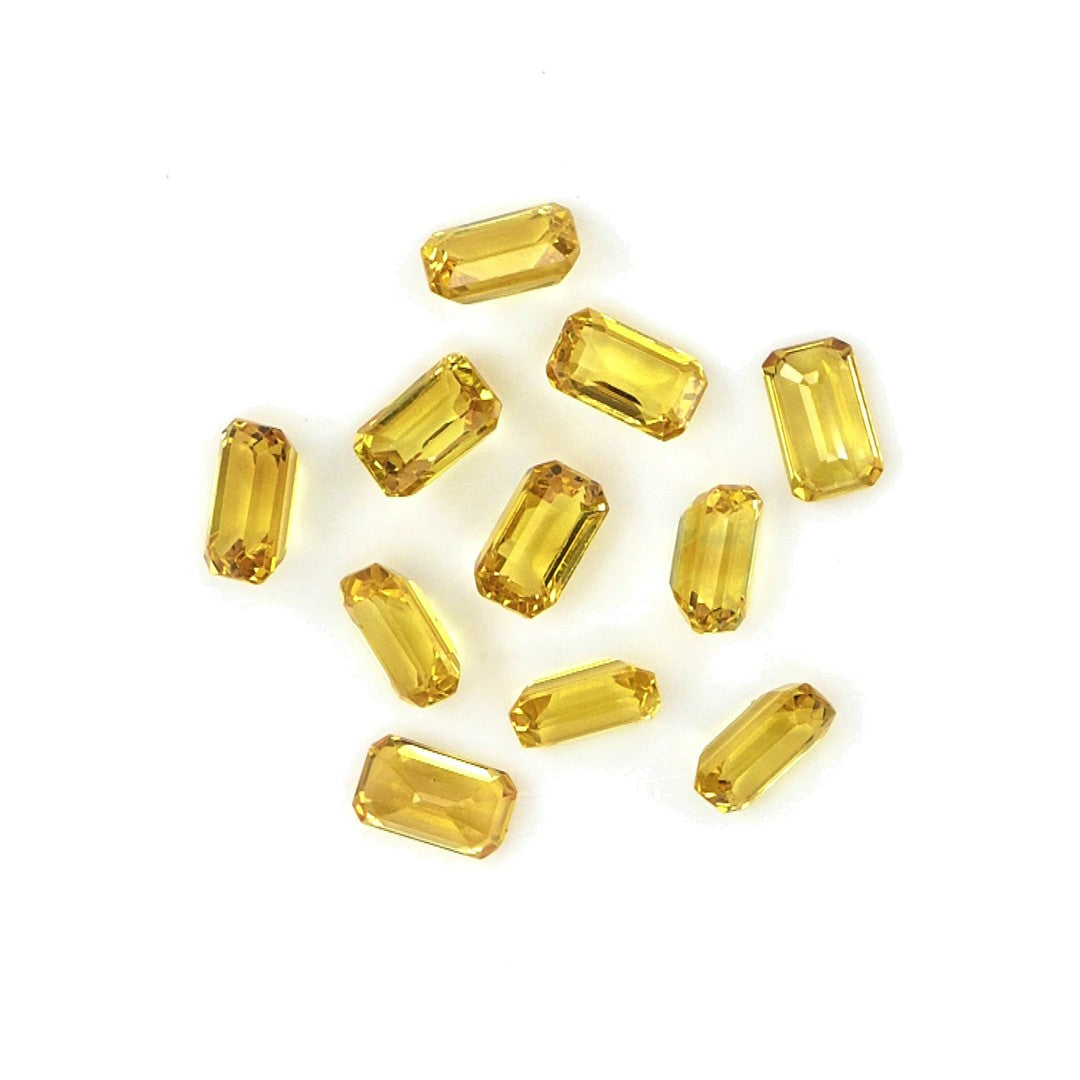 Natural Untreated Yellow Sapphire Calibrated Octagons | 3x5mm & 4x6mm