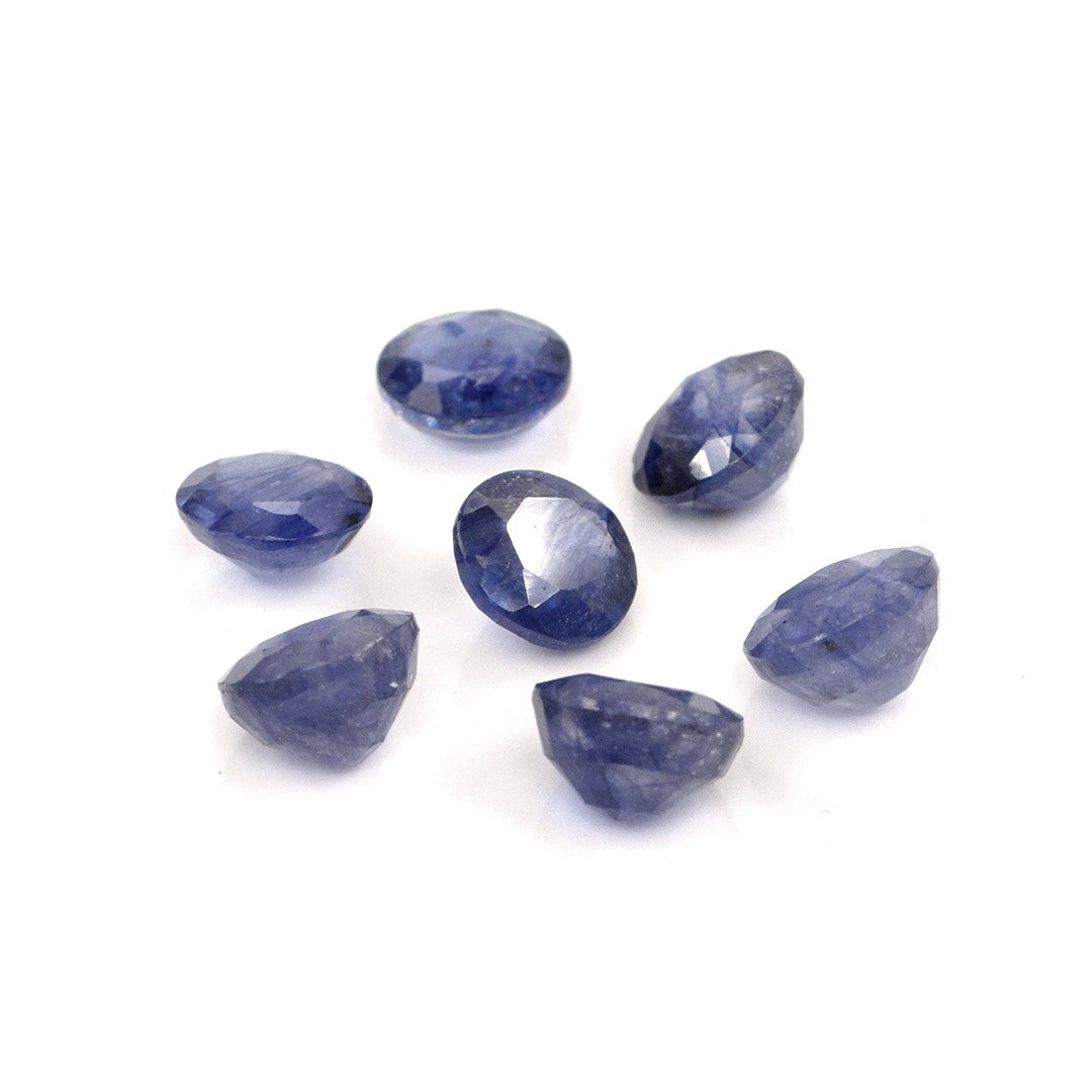 Natural Bangkok Blue Sapphire Calibrated Rounds | 5mm & 6mm