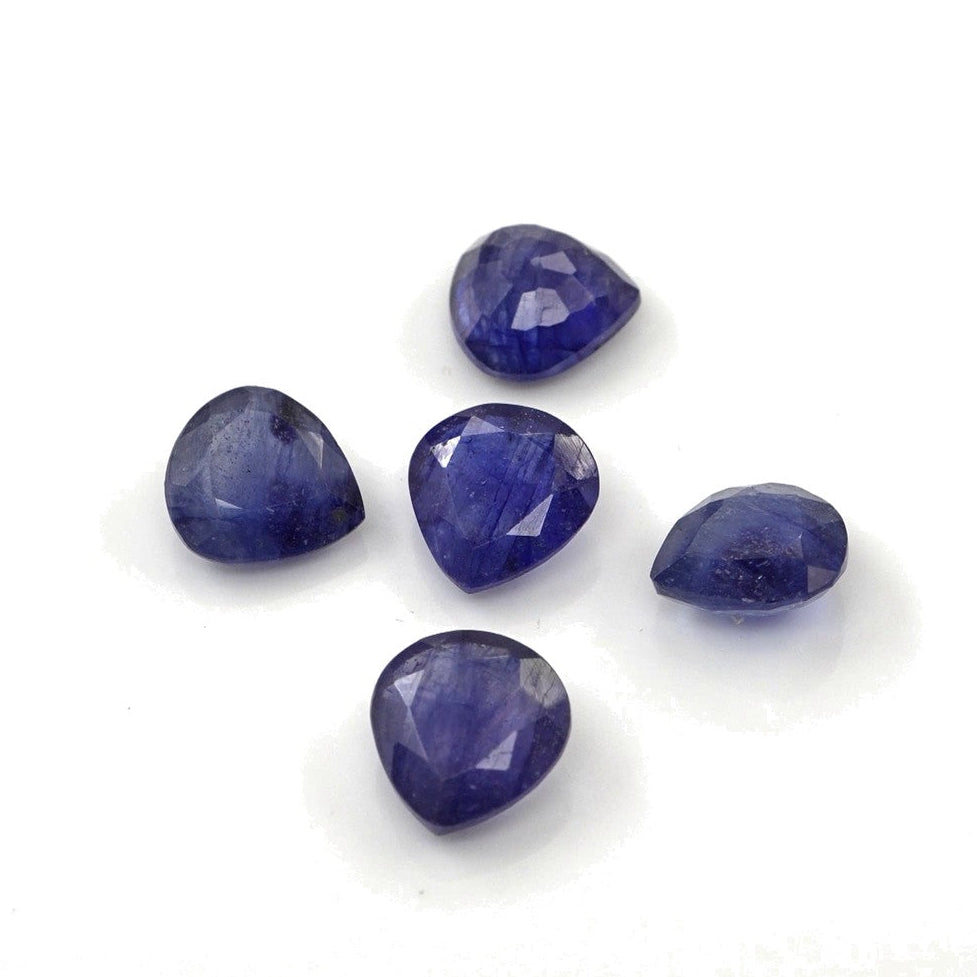 Natural Bangkok Blue Sapphire Calibrated Hearts | 7mm & 8mm