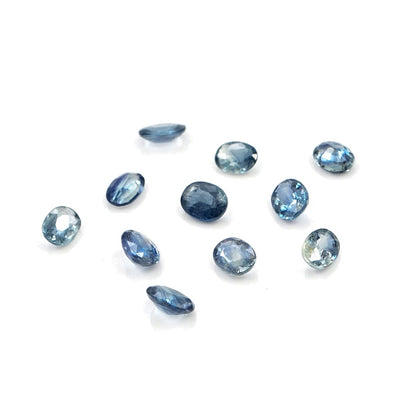 Natural Untreated Blue Sapphire Calibrated Ovals | 3x4mm & 4x5mm
