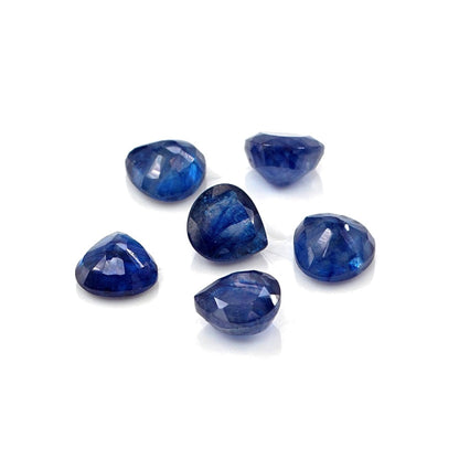 Natural Bangkok Blue Sapphire Calibrated Hearts | 5mm & 6mm
