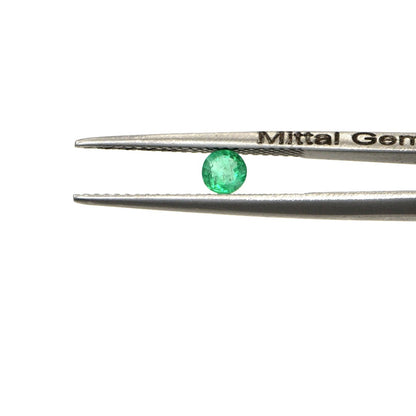 Natural Zambian Emerald Calibrated Rounds | 3mm & 3.5mm