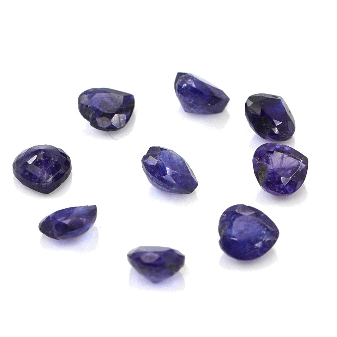 Natural Bangkok Blue Sapphire Calibrated Hearts | 3mm & 3.5mm