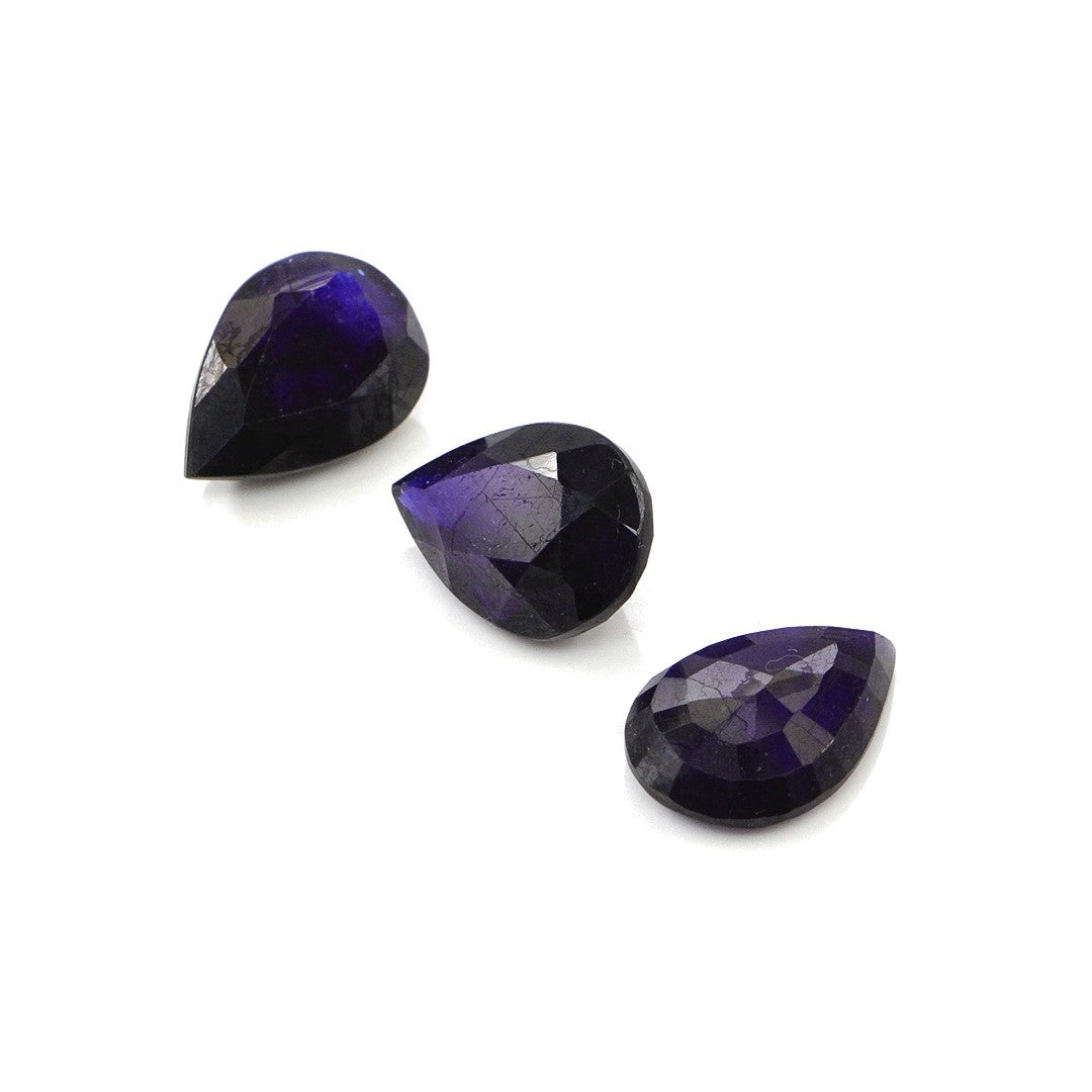 Natural Bangkok Blue Sapphire Calibrated Pears | 9x11mm & 10x12mm