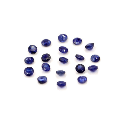 Natural Bangkok Blue Sapphire Calibrated Rounds | 2.5mm & 3mm