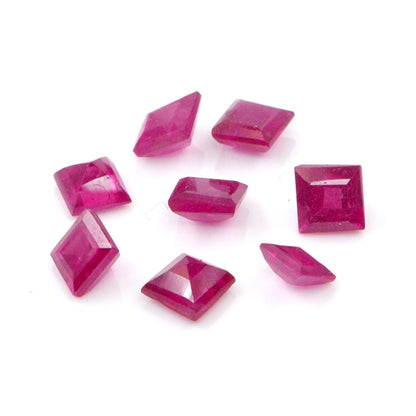 Natural Bangkok Ruby Calibrated Squares | 3mm & 3.5mm