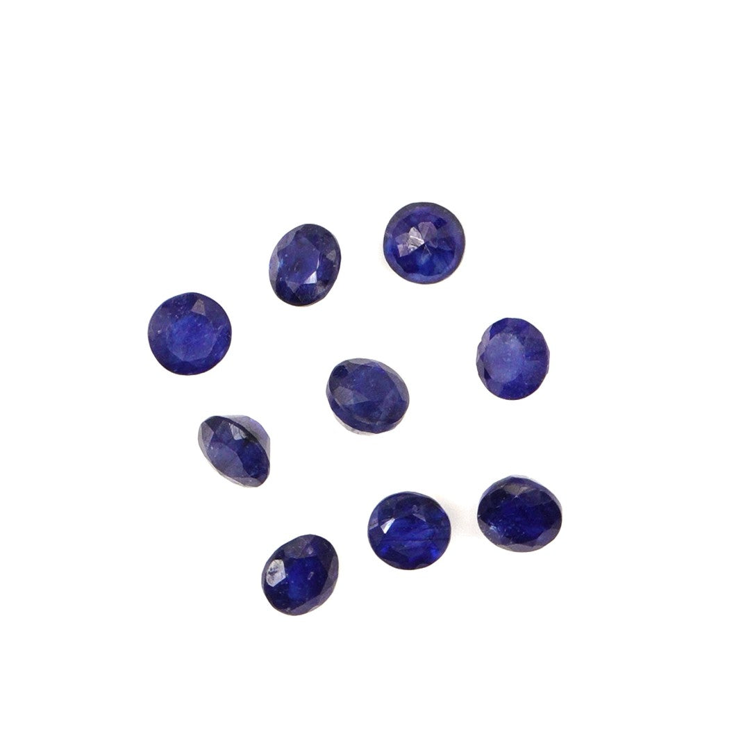 Natural Bangkok Blue Sapphire Calibrated Rounds | 4mm & 4.5mm