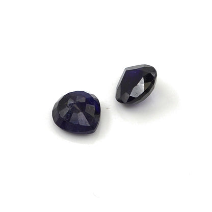 Natural Bangkok Blue Sapphire Calibrated Hearts | 7mm & 8mm