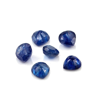 Natural Bangkok Blue Sapphire Calibrated Hearts | 5mm & 6mm