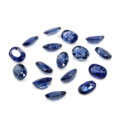 Natural Untreated Blue Sapphire Calibrated Ovals | 3x4mm & 4x5mm