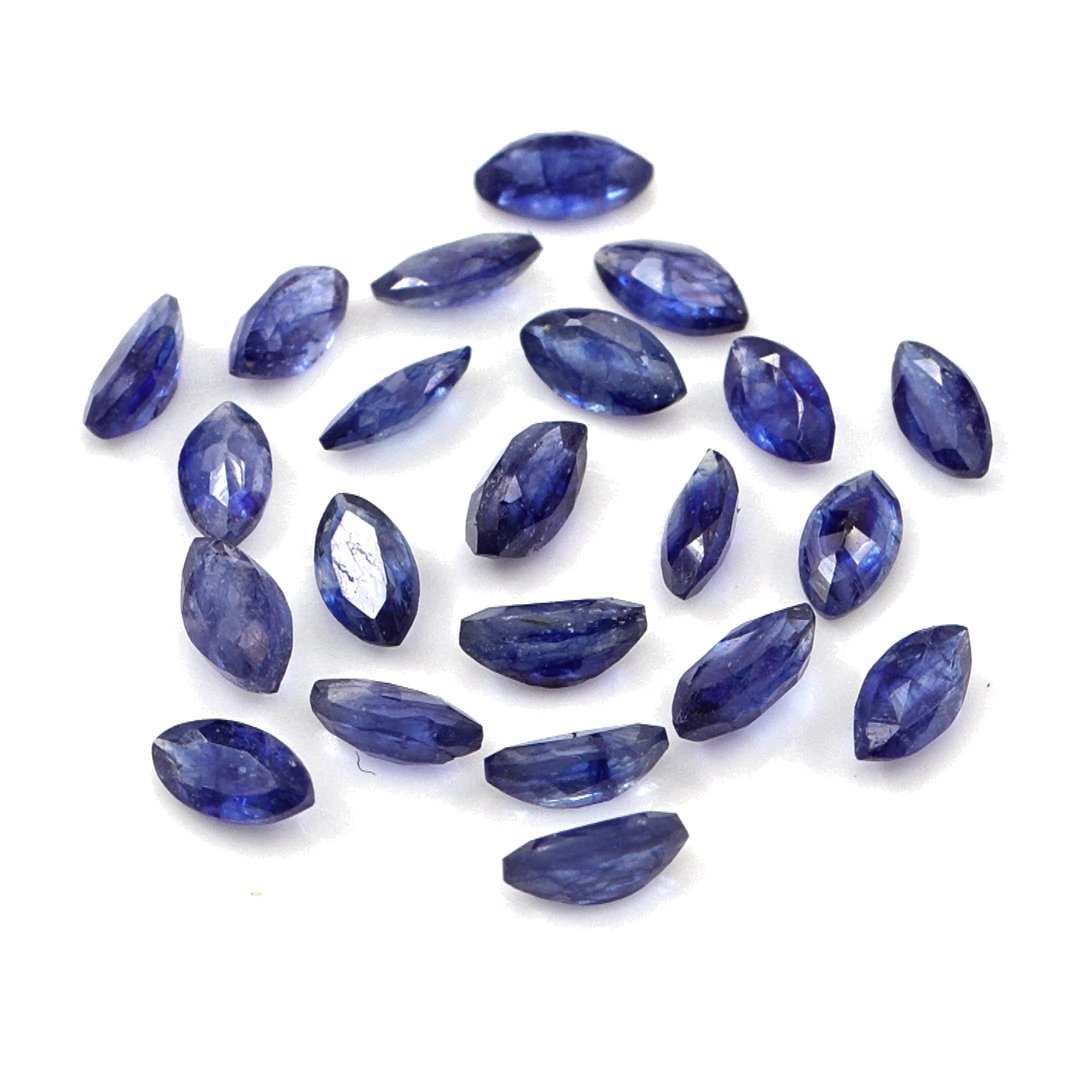 Natural Bangkok Blue Sapphire Calibrated Marquise | 2x4mm & 2.5x5mm