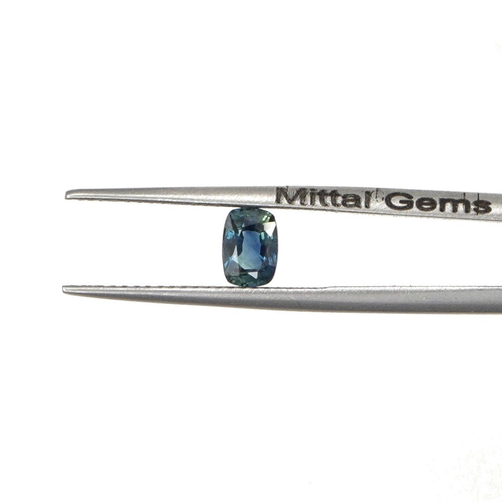 Natural Untreated Australian Teal Sapphire Calibrated Long Cushion | 3x5mm & 4x6mm