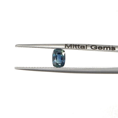Natural Untreated Australian Teal Sapphire Calibrated Long Cushion | 3x5mm & 4x6mm
