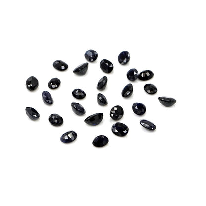Natural Untreated Blue Sapphire Calibrated Ovals | 3x4mm & 4x5mm