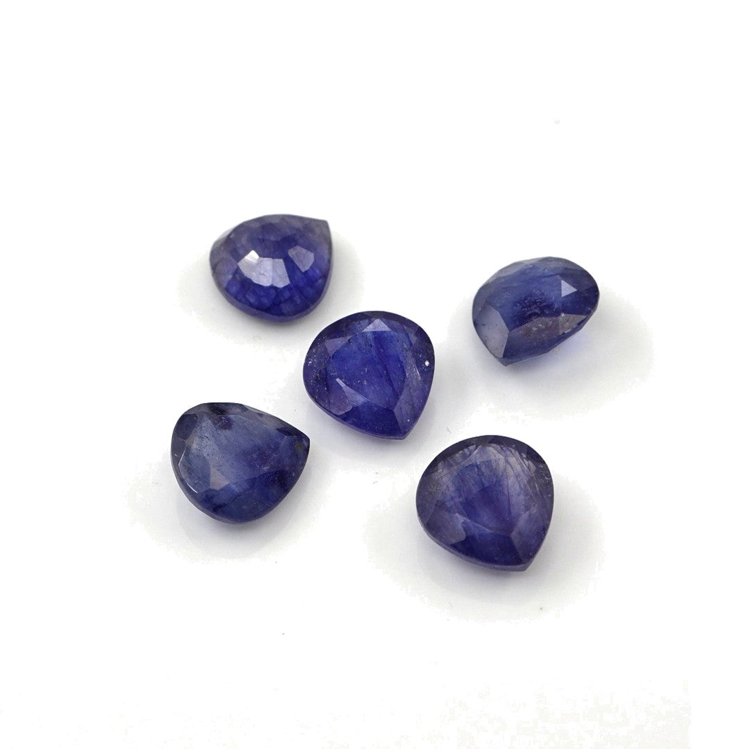 Natural Bangkok Blue Sapphire Calibrated Hearts | 7mm & 8mm