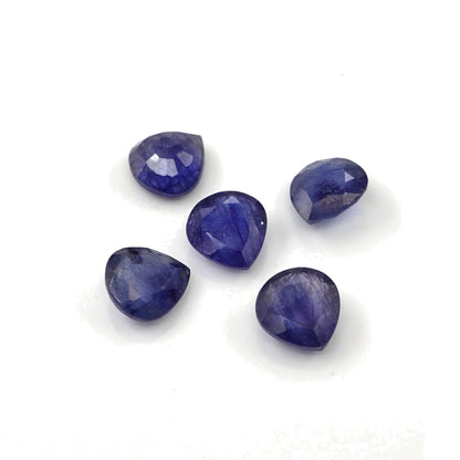 Natural Bangkok Blue Sapphire Calibrated Hearts | 7mm & 8mm