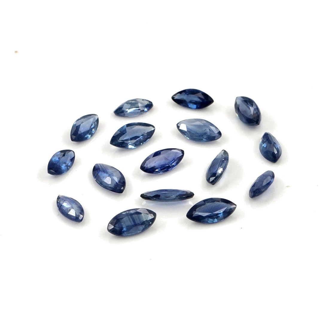 Natural Untreated Blue Sapphire Calibrated Marquise | 1.5x3mm & 2x4mm