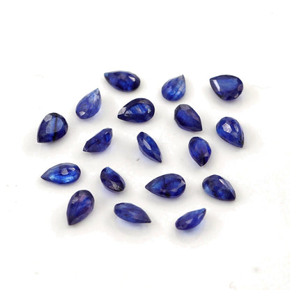 Natural Bangkok Blue Sapphire Calibrated Pears | 3x5mm & 4x6mm
