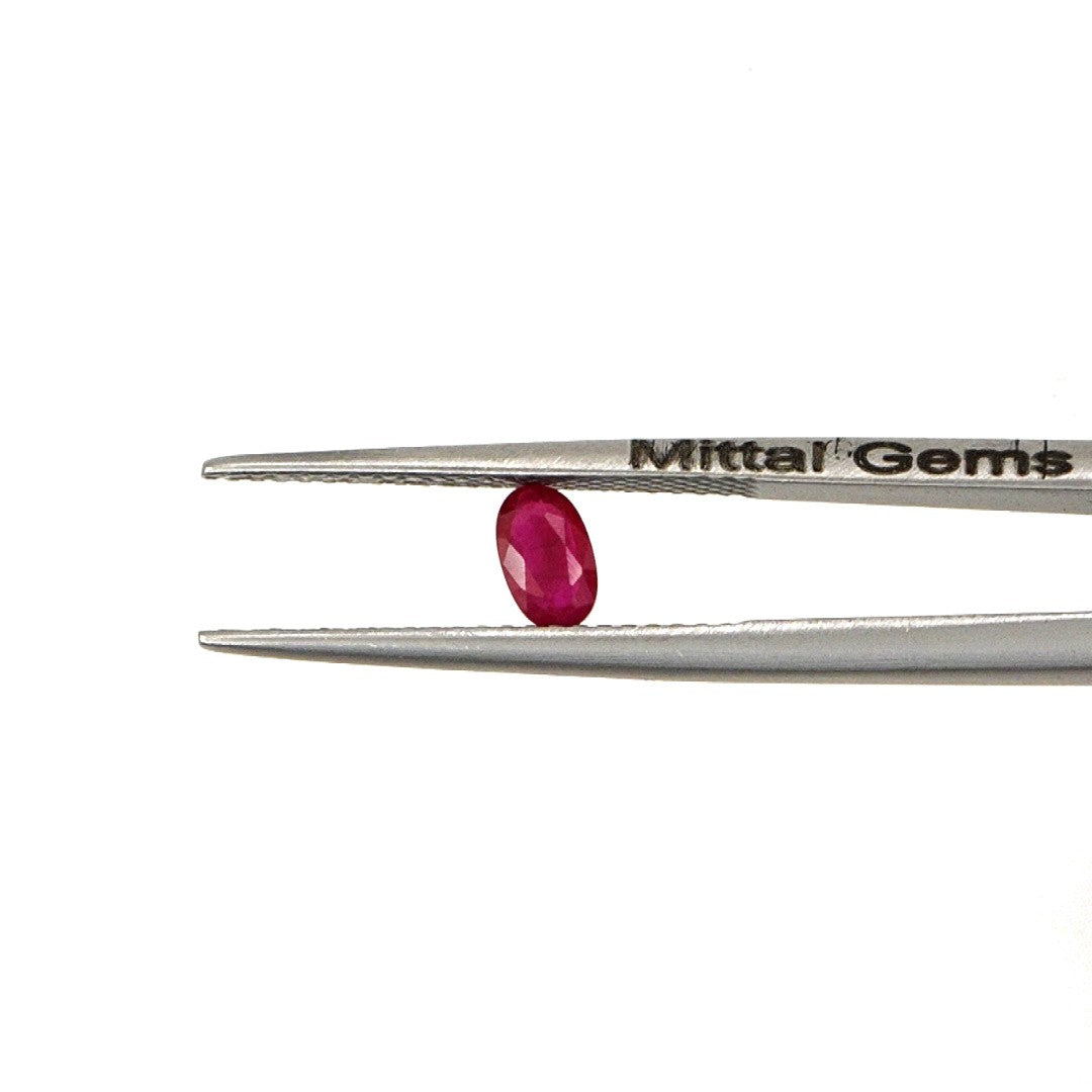 Natural Untreated Burma Ruby Calibrated Ovals | 3x5mm & 4x6mm