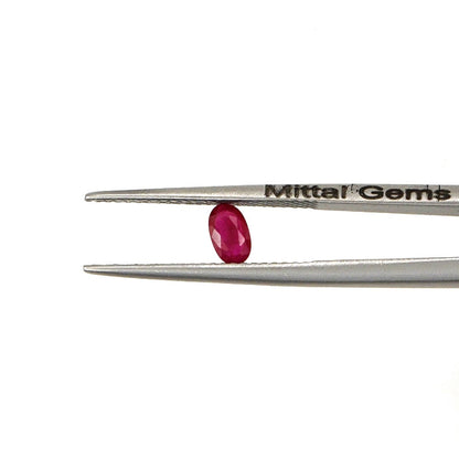 Natural Untreated Burma Ruby Calibrated Ovals | 3x5mm & 4x6mm
