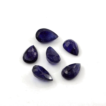 Natural Bangkok Blue Sapphire Calibrated Pears | 5x7mm & 6x8mm