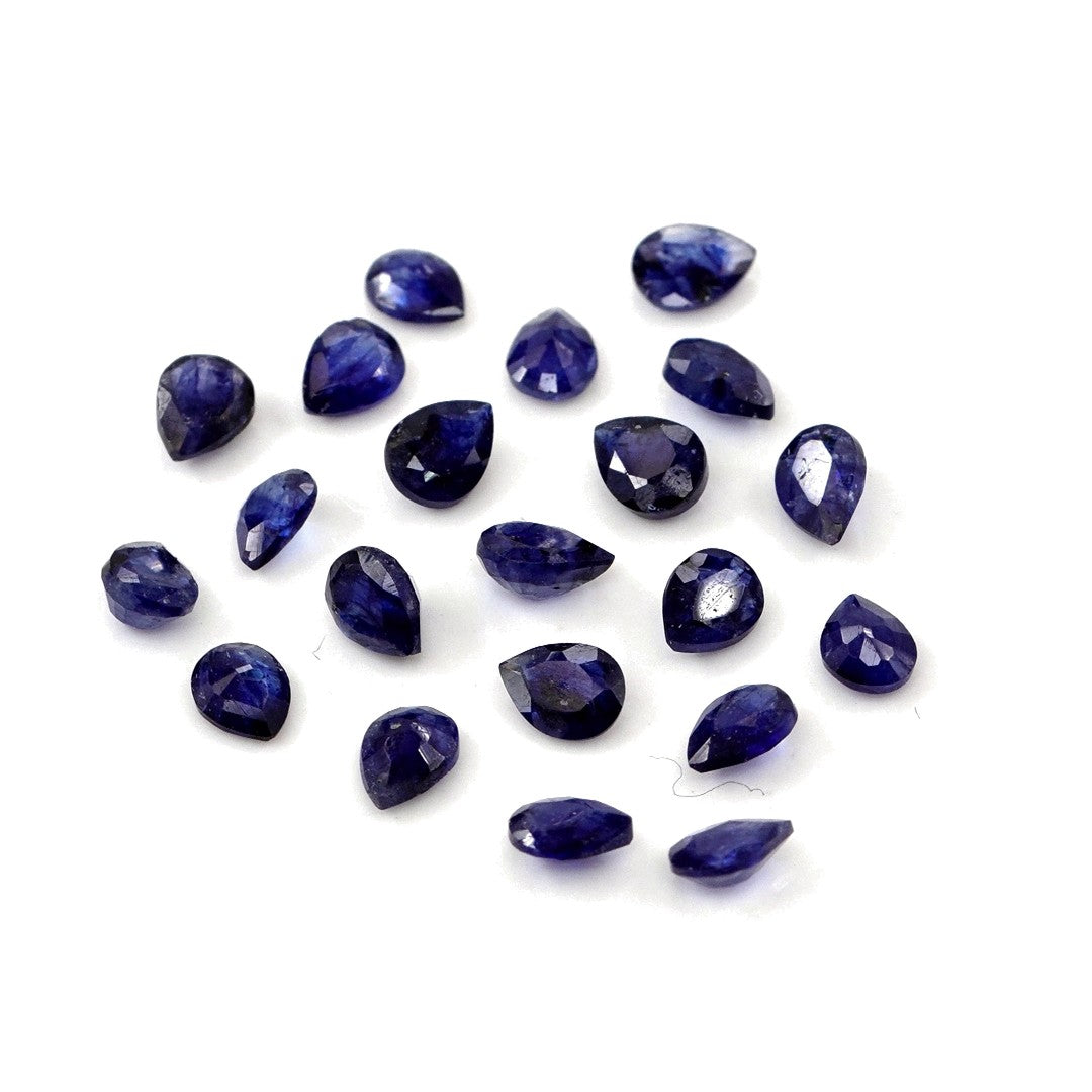 Natural Bangkok Blue Sapphire Calibrated Pears | 3x4mm & 4x5mm