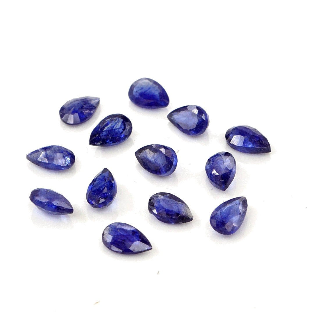 Natural Bangkok Blue Sapphire Calibrated Pears | 3x5mm & 4x6mm