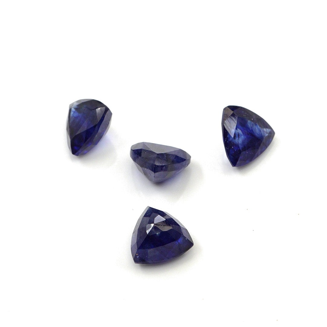 Natural Bangkok Blue sapphire Calibrated Trillions | 6mm & 6.5mm