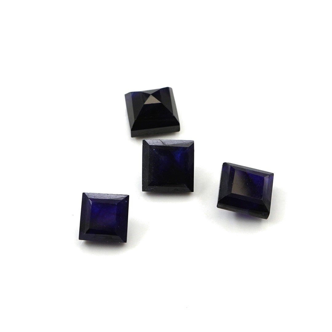 Natural Bangkok Blue Sapphire Calibrated Squares | 7mm & 8mm
