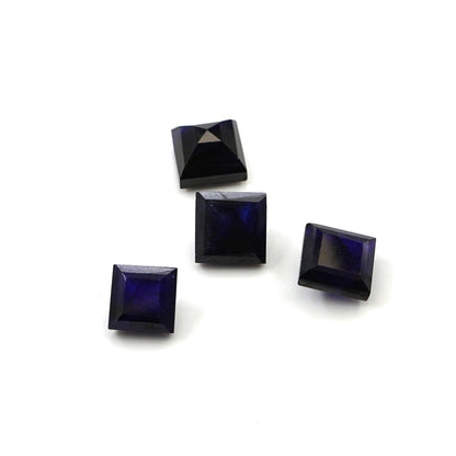 Natural Bangkok Blue Sapphire Calibrated Squares | 7mm & 8mm