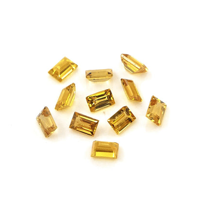 Natural Untreated Yellow Sapphire Calibrated Baguettes | 2x3mm & 3x4mm