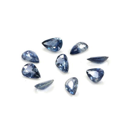 Natural Untreated Blue Sapphire Calibrated Pears | 3x5mm & 4x6mm