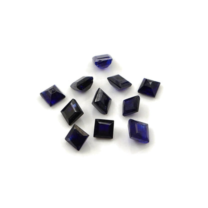 Natural Bangkok Blue Sapphire Calibrated Squares | 3mm & 3.5mm