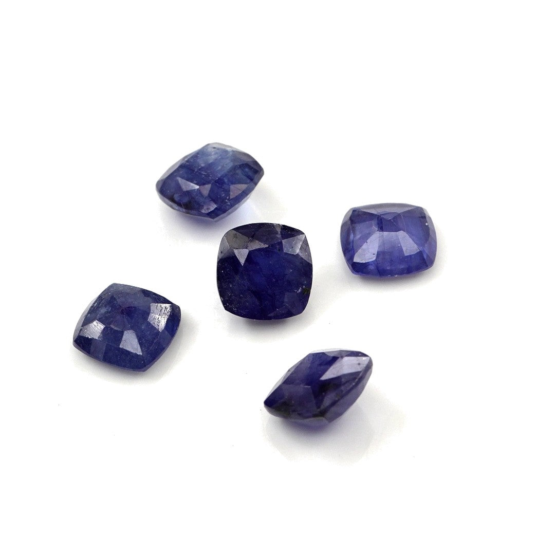 Natural Bangkok Blue Sapphire Calibrated Cushions | 8mm & 8.5mm